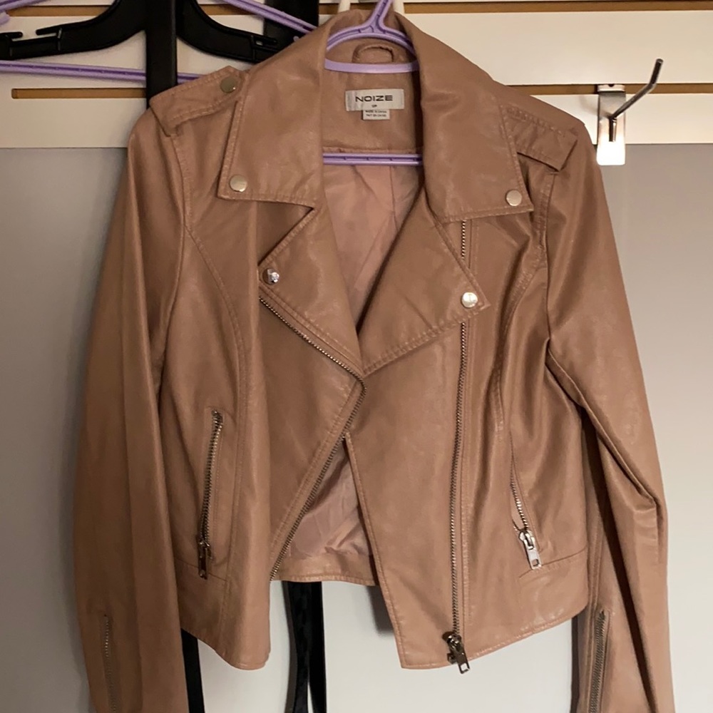 Noize Blush Pink Moto Jacket